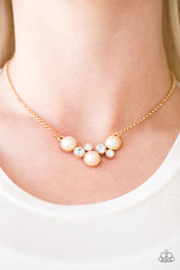 Pop The Bubbly- Gold Necklace