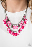 Storm Warning- Pink Necklace