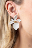 Hawaiian Heiress - White Earring