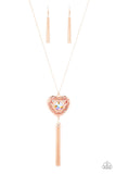 Prismatic Passion -  Rose Gold Necklace