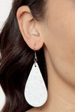 Subtropical Seasons - White Earring