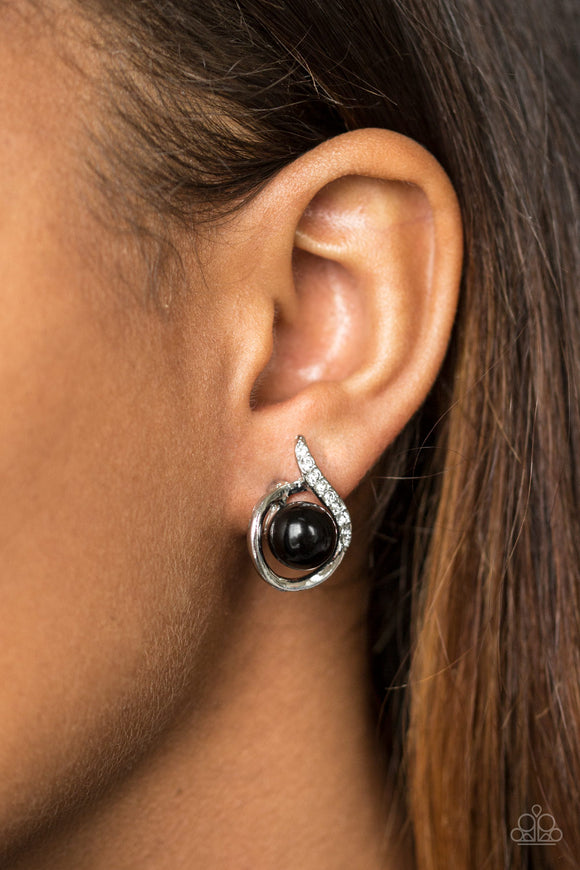 Ballroom Beauty- Black Post Earring