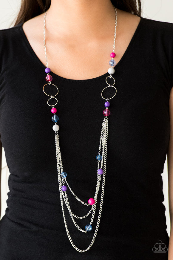 Bubbly Bright- Multi Necklace