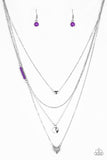 Gypsy Heart- Purple Necklace