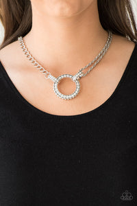 Razzle Dazzle-White Necklace