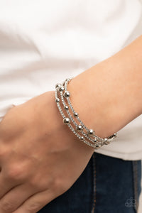 Spontaneous Shimmer - White Bracelet