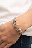 Spontaneous Shimmer - White Bracelet