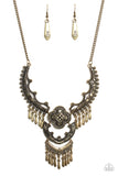 Rogue Vogue- Brass Necklace