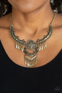 Rogue Vogue- Brass Necklace