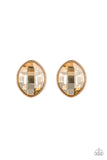 Movie Star Sparkle- Gold Post Earring