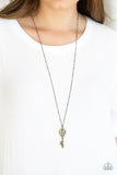 The Magic Key- Brass Necklace