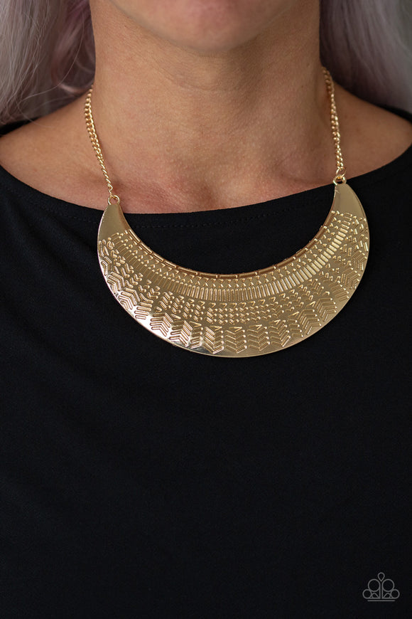 Large As Life- Gold Necklace