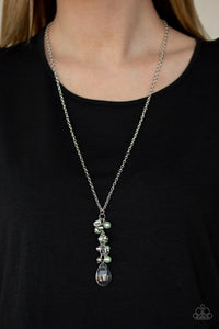 Teardrop Serenity- Green Necklace