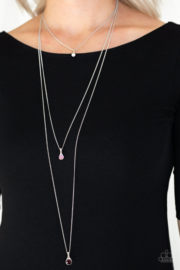 Crystal Chic- Purple Necklace