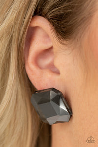 Show Glow- Black Post Earring