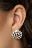 Hollywood Drama-White Post Earring