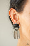 Monsoon Season- Black Post Earring