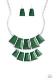 Lions, TIGRESS and Bears- Green Necklace