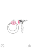 Word Gets Around- Pink Post Earring