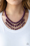 Miss Majestic- Purple Necklace