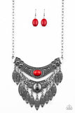 Island Queen-Red Necklace