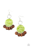 Beach Waves- Green Earring