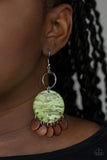 Beach Waves- Green Earring