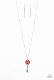 Key Keepsake-Red Necklace