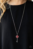 Key Keepsake-Red Necklace