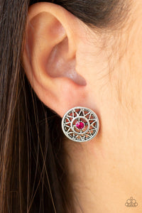 Sunlit Splendor- Pink Post Earring