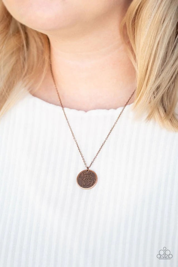 All You Need Is Trust- Copper Necklace