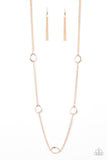 Teardrop Timelessness-Rose Gold Neclace