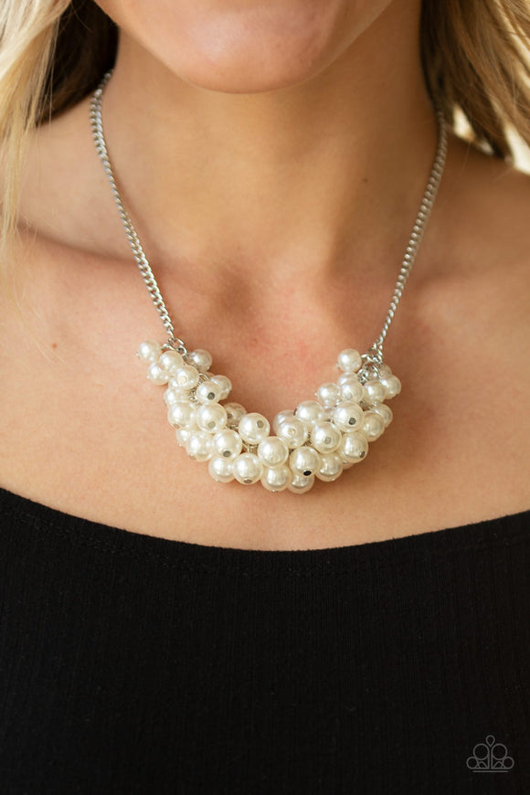 Grandiose Glimmer- White Necklace