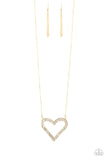 Pull Some HEART-strings- Gold Necklace