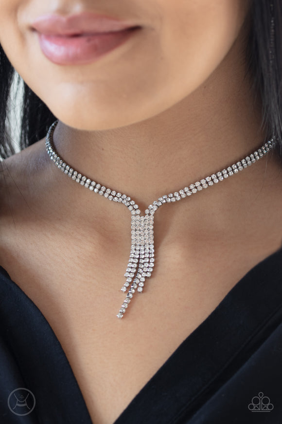 Double The Diva- White Choker