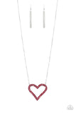 Pull Some HEART-strings- Red Necklace