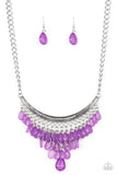 Rio Rainfall- Purple Necklace