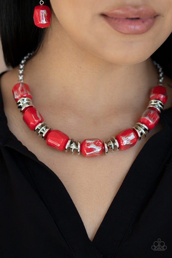 Girl Grit- Red Necklace