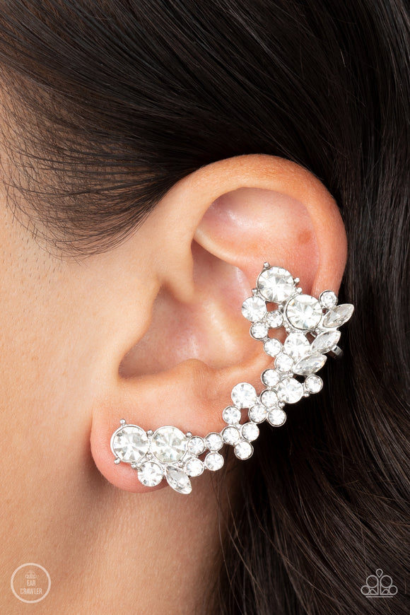 Astronomical Allure - White Earring