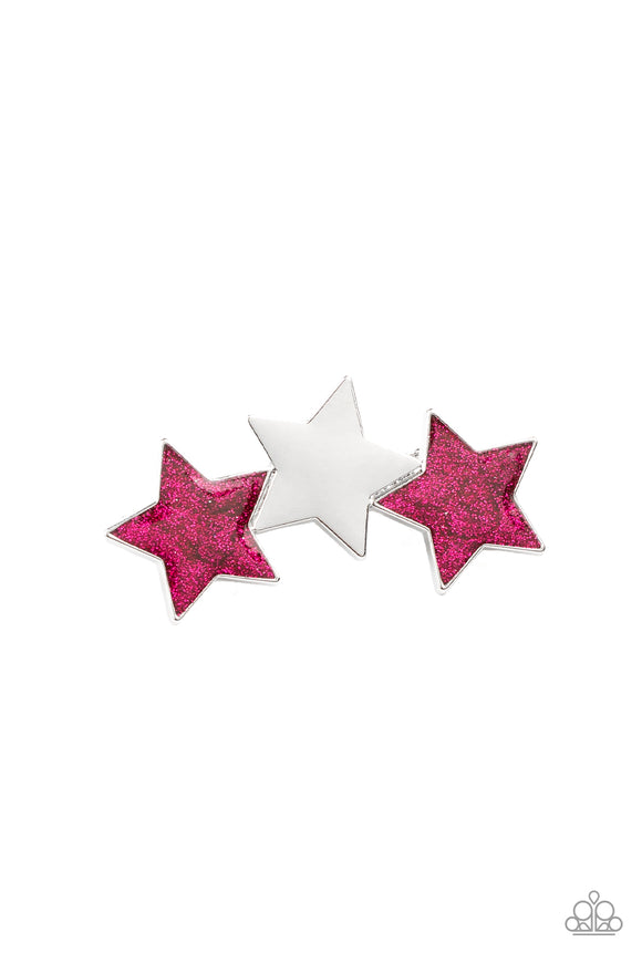 Dont Get Me STAR-ted!- Pink Hair Clip