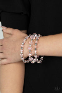 Eiffel Tower Tryst - Pink Bracelet