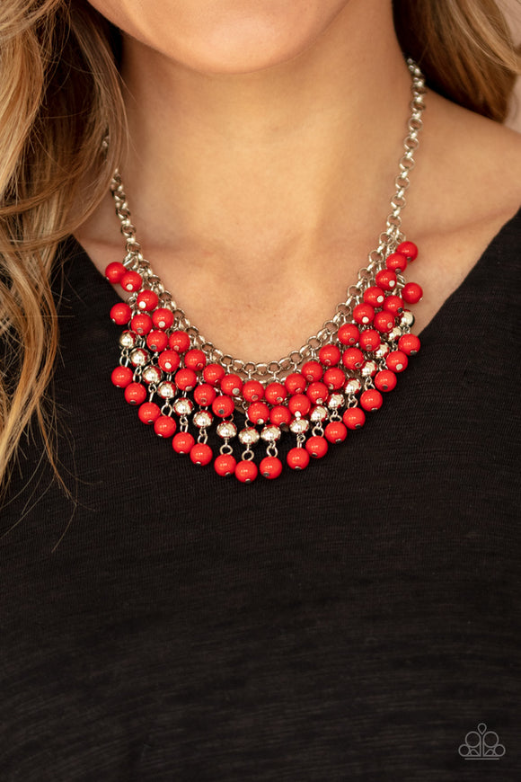 Jubilant Jingle- Red Necklace