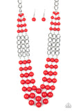 A La Vogue- Red Necklace