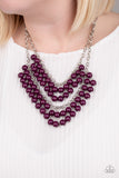 Bubbly Boardwalk- Purple Necklace