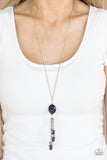 Fringe Flavor- Purple Necklace