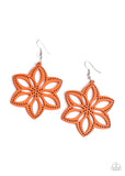 Bahama Blossoms- Orange Earring