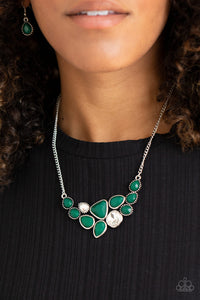 Breathtaking Brilliance- Green Necklace