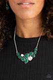 Breathtaking Brilliance- Green Necklace