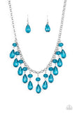 Crystal Enchantment- Blue Necklace