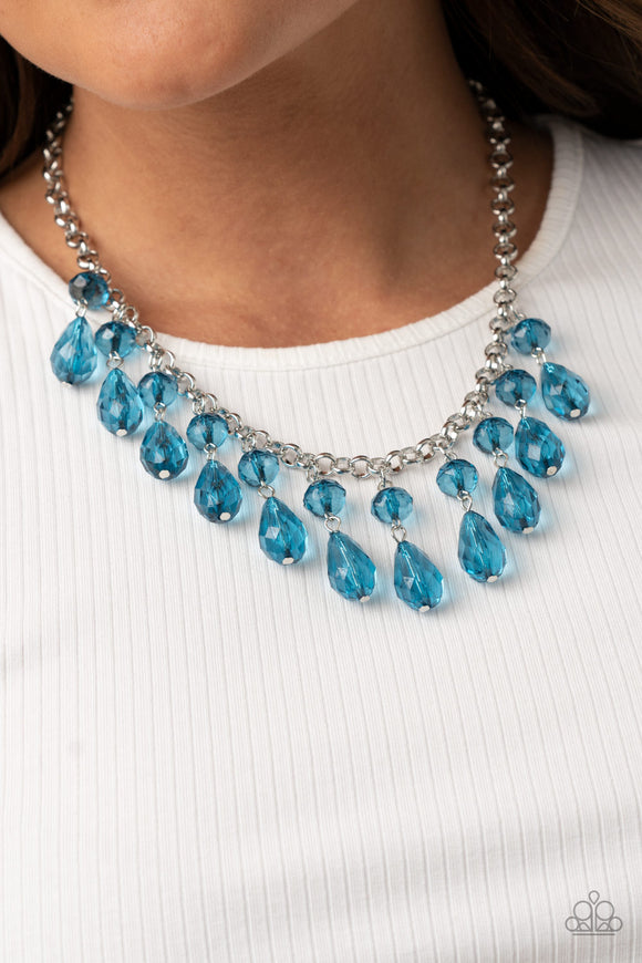 Crystal Enchantment- Blue Necklace